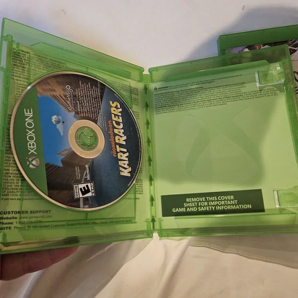 Microsoft Xbox One Nickelodeon Kart Racers‎ & Lego Dc Super Villians Games Euc